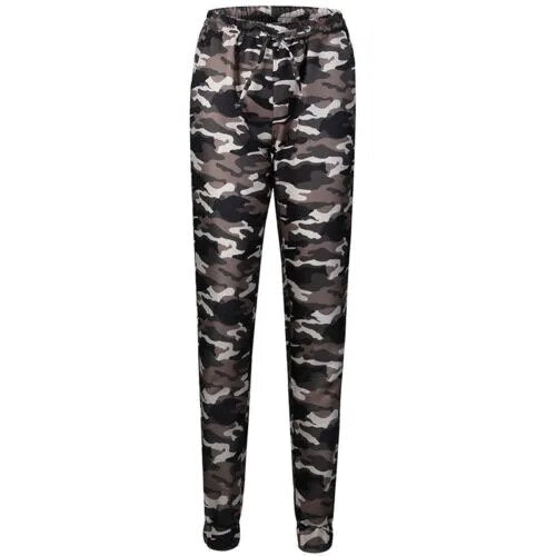 New Hot Sale Stretchy Waistband Convergent Trousers Fashion Plus Size Camouflage Stylish Skinny Army Green Jeans Pants Women