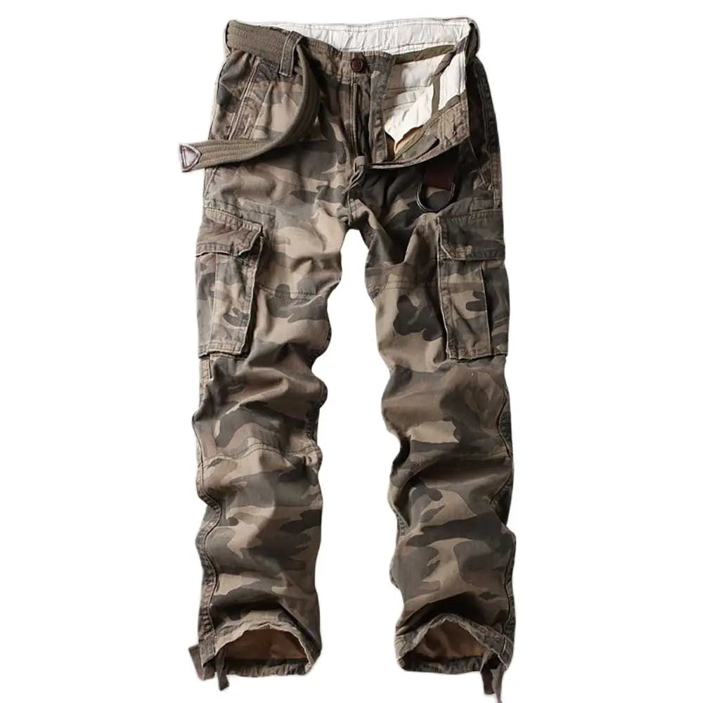 Man Cargo Pants Military Style Tactical Army Trousers Pocket Joggers Straight Loose Baggy Pants Camouflage Pants Men Clothes