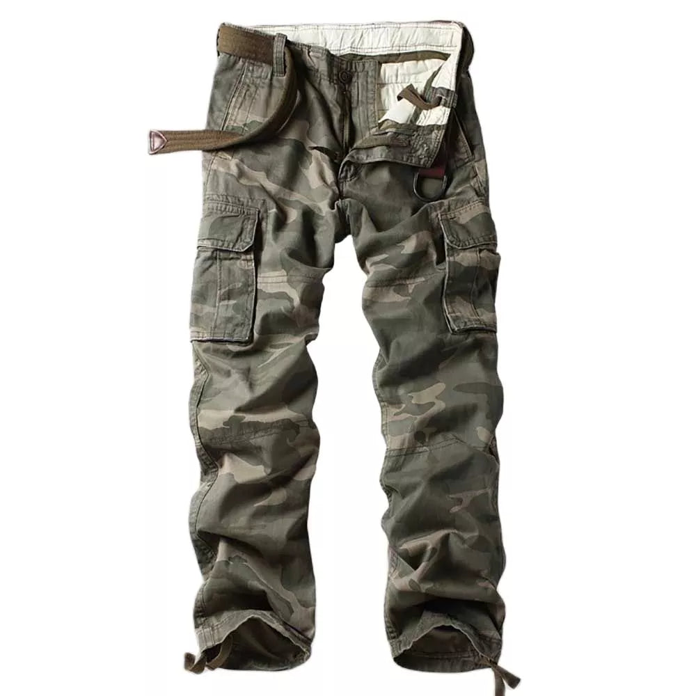 Man Cargo Pants Military Style Tactical Army Trousers Pocket Joggers Straight Loose Baggy Pants Camouflage Pants Men Clothes