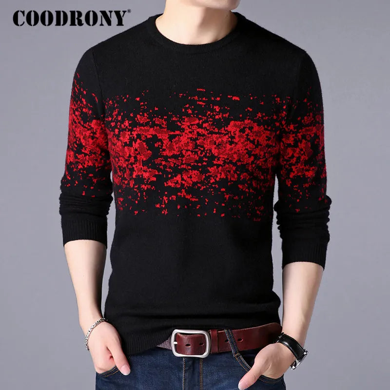 COODRONY Sweater Men Casual O-Neck Pullover Men Clothes 2020 Autumn Winter New Arrival Top Sost Warm Mens Cashmere Sweaters 8257