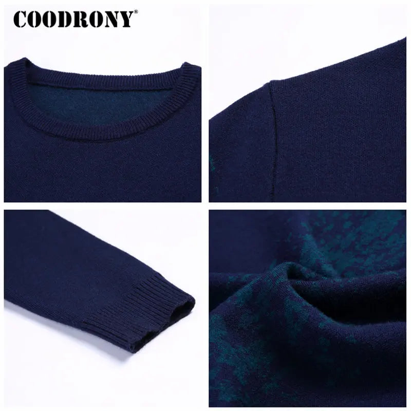 COODRONY Sweater Men Casual O-Neck Pullover Men Clothes 2020 Autumn Winter New Arrival Top Sost Warm Mens Cashmere Sweaters 8257