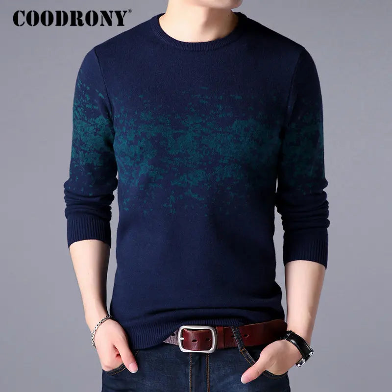 COODRONY Sweater Men Casual O-Neck Pullover Men Clothes 2020 Autumn Winter New Arrival Top Sost Warm Mens Cashmere Sweaters 8257