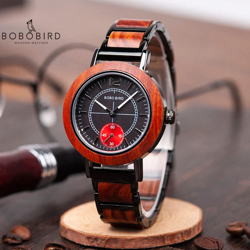 relogio masculino BOBO BIRD Wood Lovers' Watches Top Brand Luxury Men Watch Women Quartz Wristwatches Accept Logo Drop Shipping