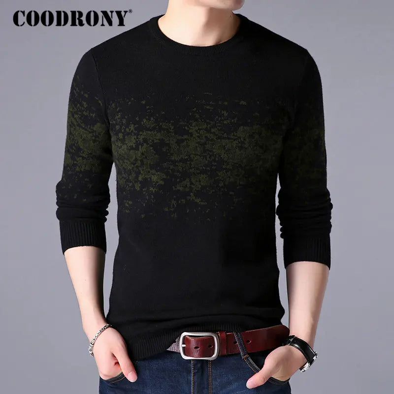 COODRONY Sweater Men Casual O-Neck Pullover Men Clothes 2020 Autumn Winter New Arrival Top Sost Warm Mens Cashmere Sweaters 8257