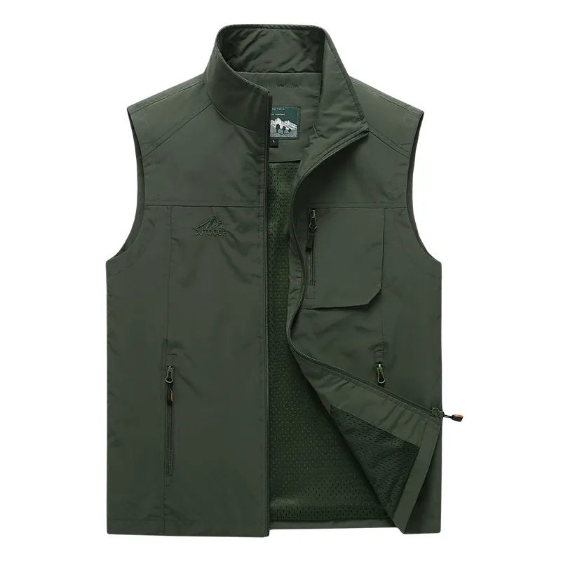 Men's Vests 2023 Autumn Mens Sleeveless Vest Spring Summer Casual Travels Vest Outdoors Thin Big Size Vest Waistcoat Men Clothes