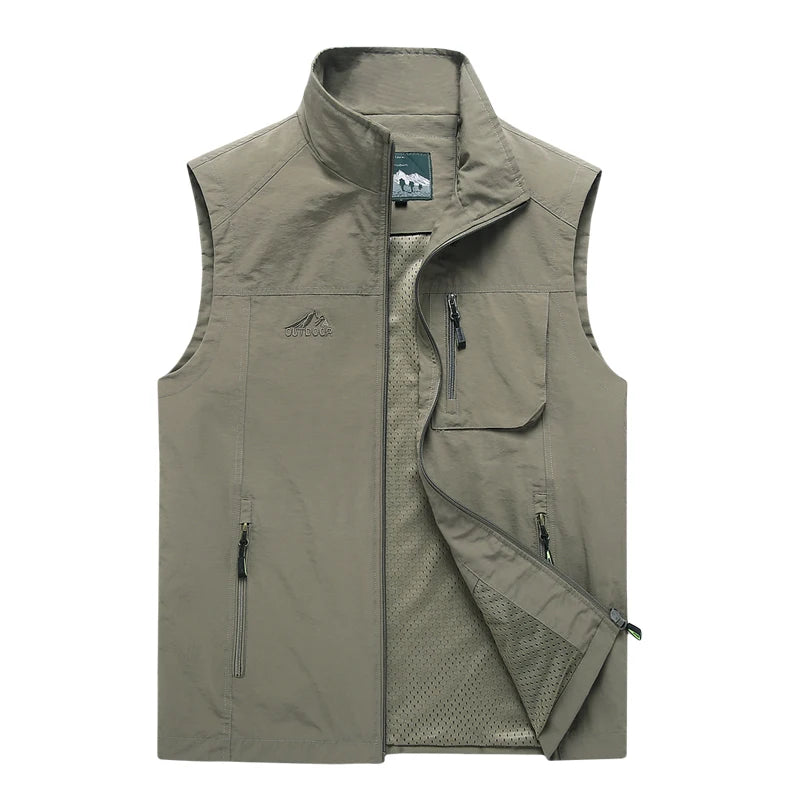 Men's Vests 2023 Autumn Mens Sleeveless Vest Spring Summer Casual Travels Vest Outdoors Thin Big Size Vest Waistcoat Men Clothes