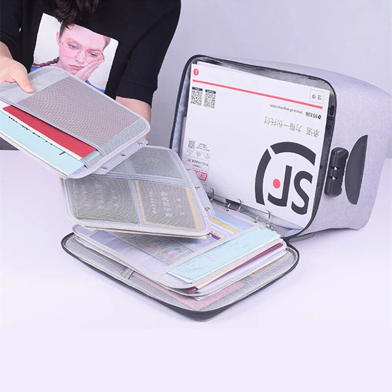 Bag for Document Organizer Briefcase Storage Men's Women's Business IPAD Electronic Pouch Case Supplies Accessories