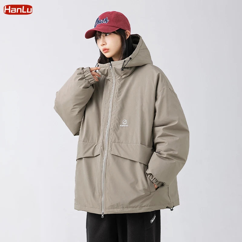 2022 Mans Clothes Cargo Jackets Men Winter New Waterproof  Parkas Thick Warm Casual Big Pocket Hooded Jacket Women Heavy Coats