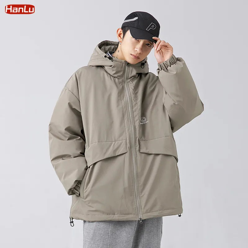 2022 Mans Clothes Cargo Jackets Men Winter New Waterproof  Parkas Thick Warm Casual Big Pocket Hooded Jacket Women Heavy Coats