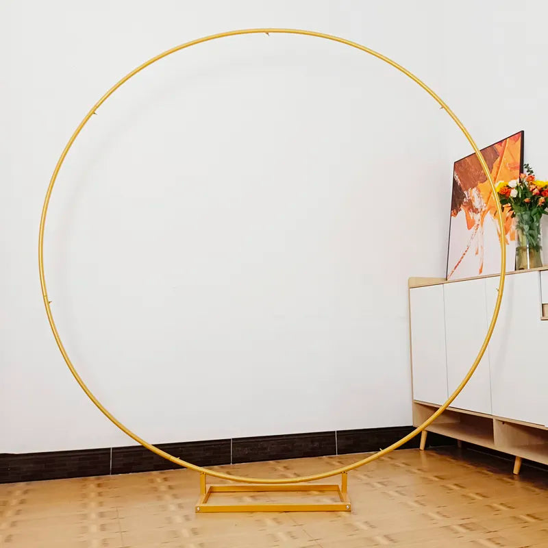 Circular Wedding Decoration Backdrop Arch Stand Birthday Party Balloon Hoop Stand Baby Shower Decorations Frame Balloons Arche