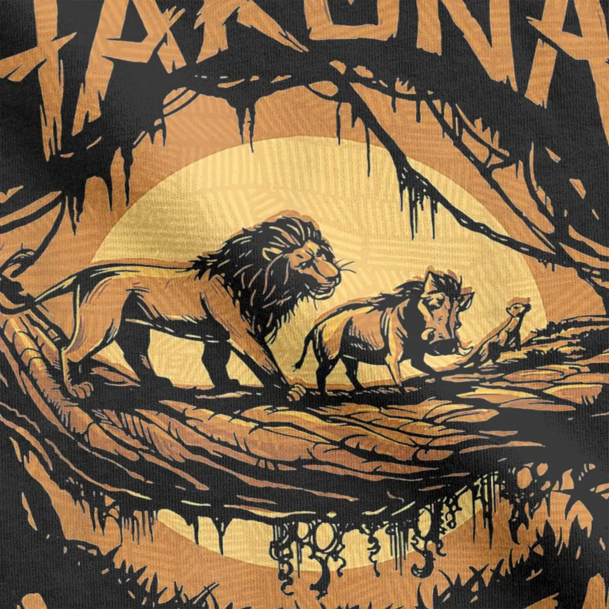 Men Women T-Shirts Disney The Lion King Awesome Cotton Tees Short Sleeve Live Action Hakuna Matata Sunset T Shirts Clothes