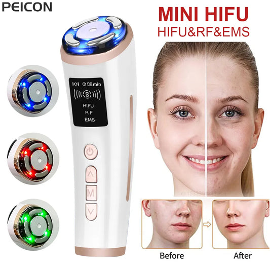 Hifu Face Lifting Mini Hifu Facial Radio Frequency Machine Ultrasound Lifting RF High Frequency Skin Rejuvenation Hifu Machine