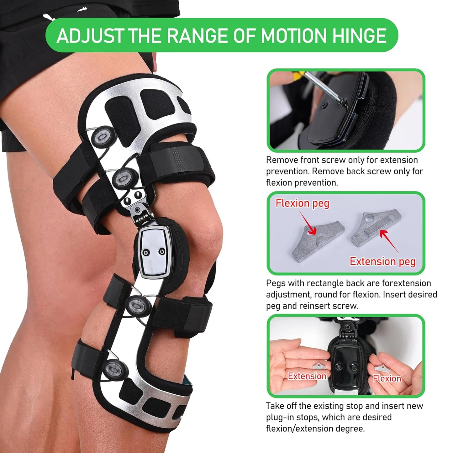 Komzer OA Unloader Knee Brace Orthopedic Ligament Injury Protector Arthritis Osteoarthritis Relief Joint Pain Support Stabilizer